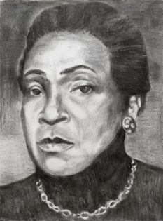 Study for Black Feminist #1 (Maryse Condé)